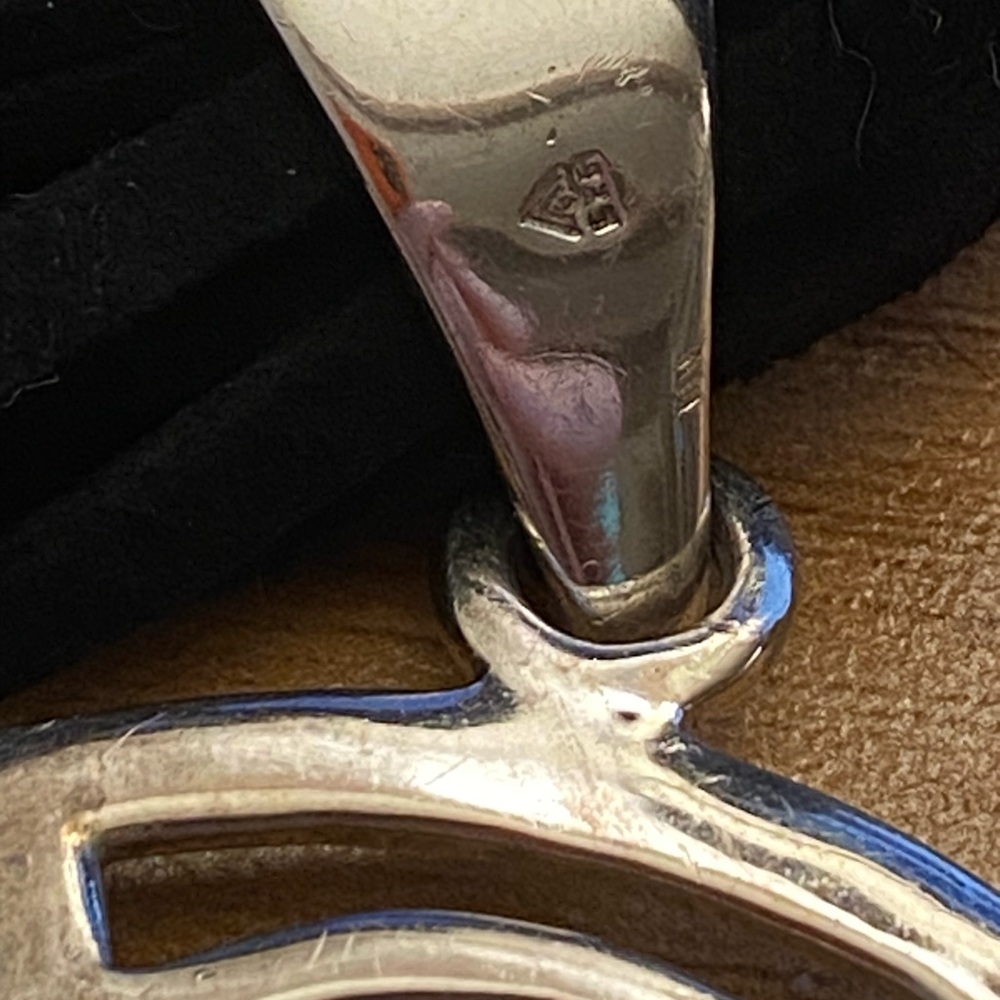 Silpada 925 sterling silver pendant on black velvet cords - Picture 6 of 6